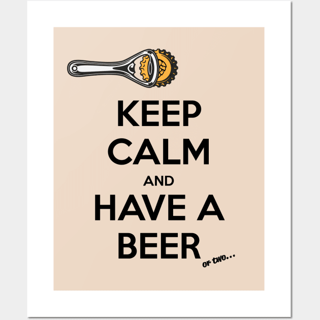 Keep Calm Wall Art by Beer Spirit Boozewear